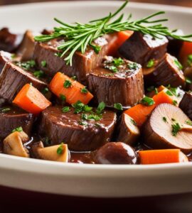 boeuf bourguignon végétarien