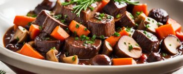boeuf bourguignon végétarien