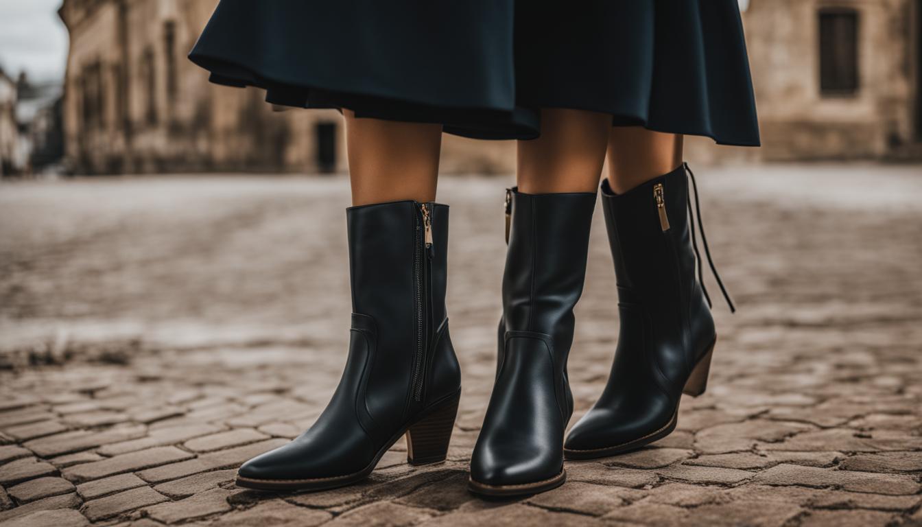 Dorothy - Bottes zippées en cuir vegan pour femmes