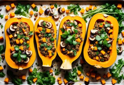 butternut farci végétarien