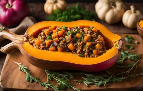 butternut farcie vegan