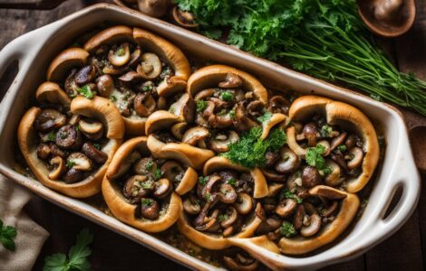 champignons farcis vegan