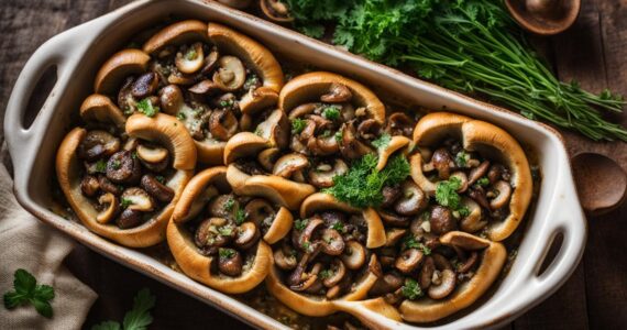 champignons farcis vegan