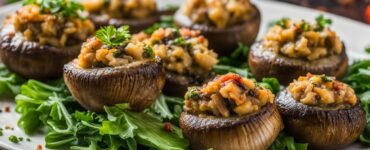 champignons farcis végétarien