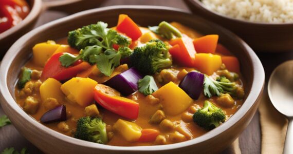 curry de légumes végétarien