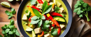 curry vert végétarien