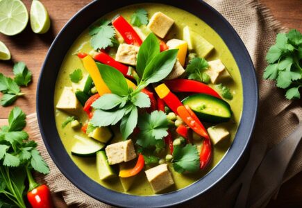 curry vert végétarien