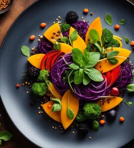 entrée vegan gastronomique