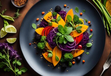 entrée vegan gastronomique