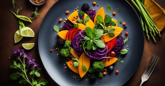 entrée vegan gastronomique