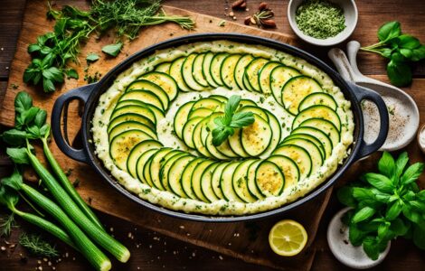 gratin de courgettes vegan
