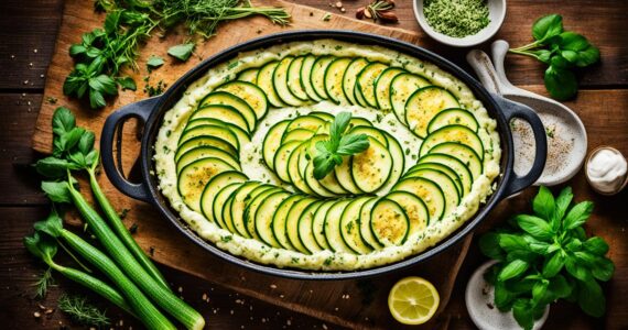 gratin de courgettes vegan