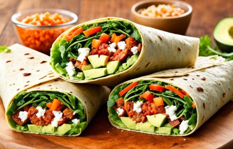 idée garniture wrap végétarien