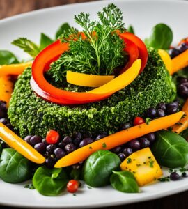 menu végétarien gastronomique