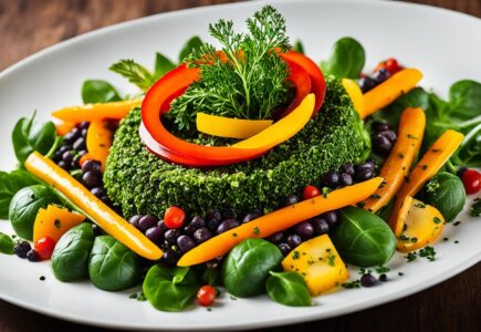 menu végétarien gastronomique