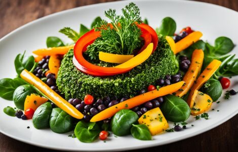menu végétarien gastronomique