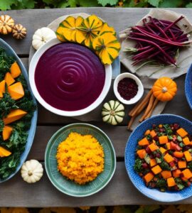 plat végétarien automne
