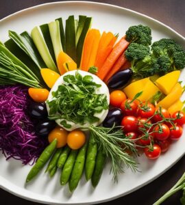 plat végétarien gastronomique