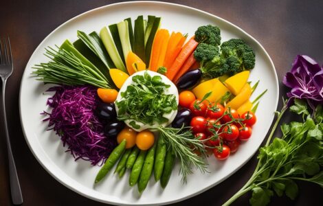 plat végétarien gastronomique