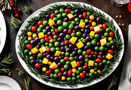 plat végétarien noel