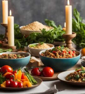 plat végétarien pour recevoir