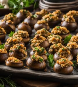recette champignons farcis végétarien