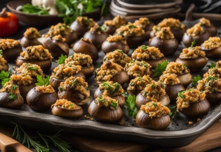 recette champignons farcis végétarien