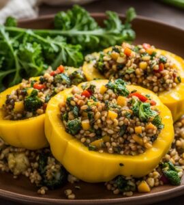 recette pâtisson farci végétarien