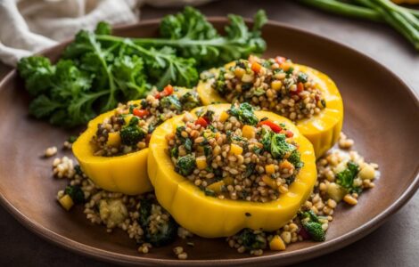 recette pâtisson farci végétarien