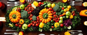 repas de fête végétarien