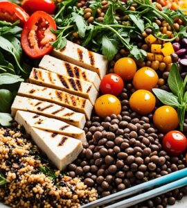 repas végétarien protéiné