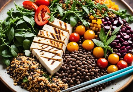 repas végétarien protéiné