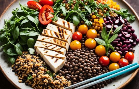 repas végétarien protéiné