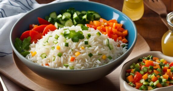 salade de riz vegan