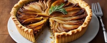 tarte à l'oignon vegan