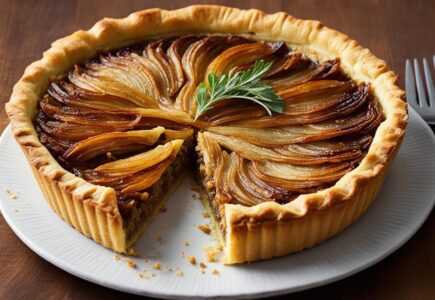 tarte à l'oignon vegan