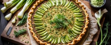 tarte aux poireaux vegan