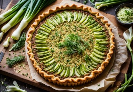 tarte aux poireaux vegan