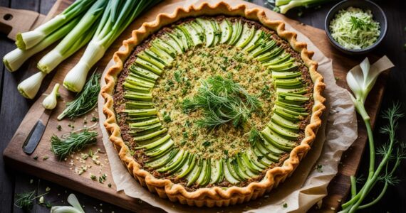 tarte aux poireaux vegan