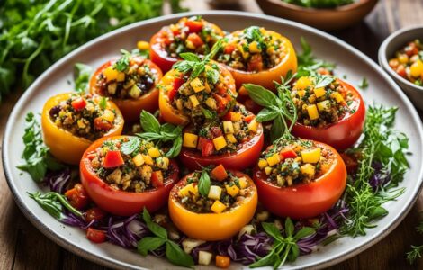 tomates farcies vegan